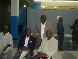 John Akpalu and others at the Legal Clinic.